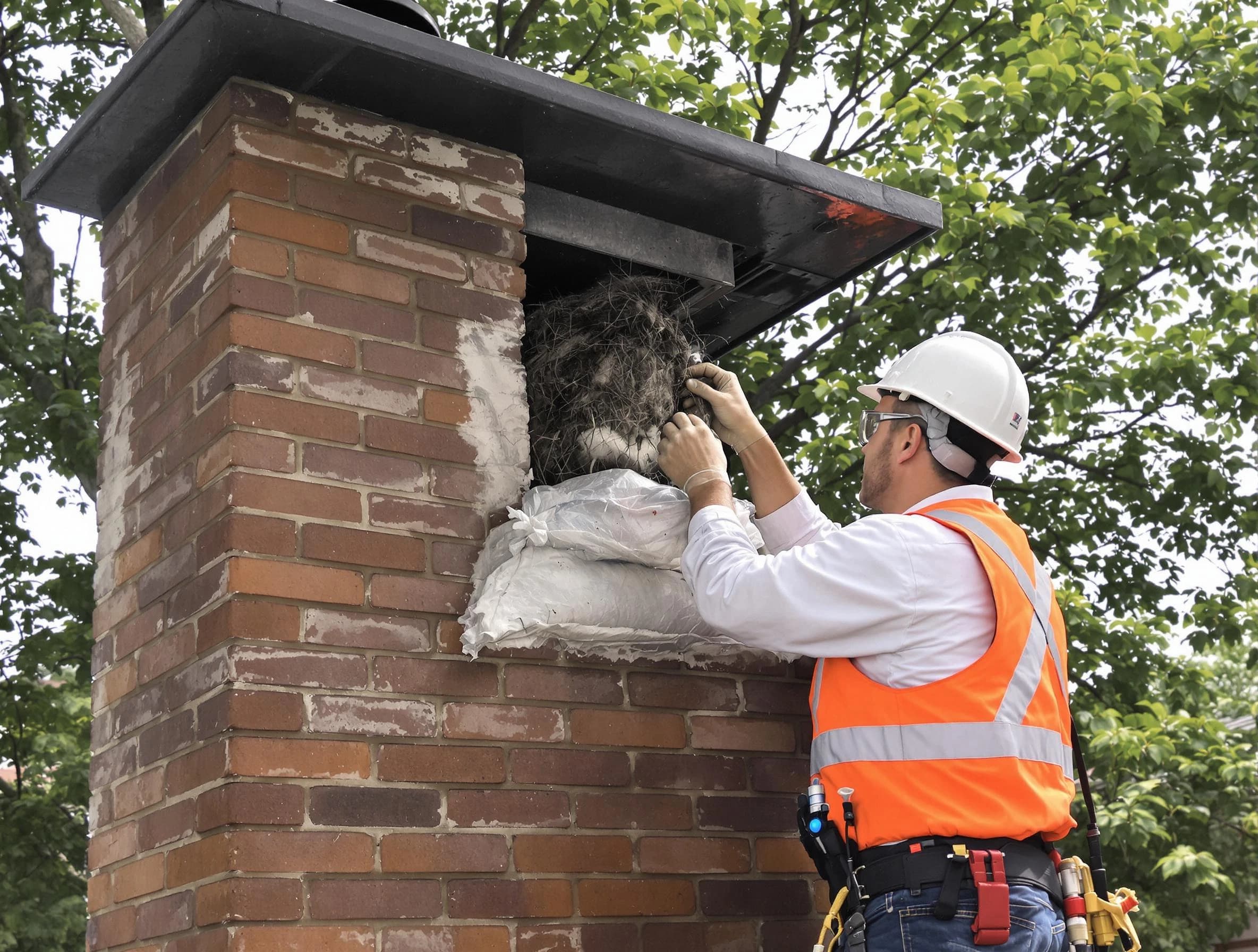 Humane removal of debris and animals by Druid Hills Chimney Sweep in Druid Hills, GA