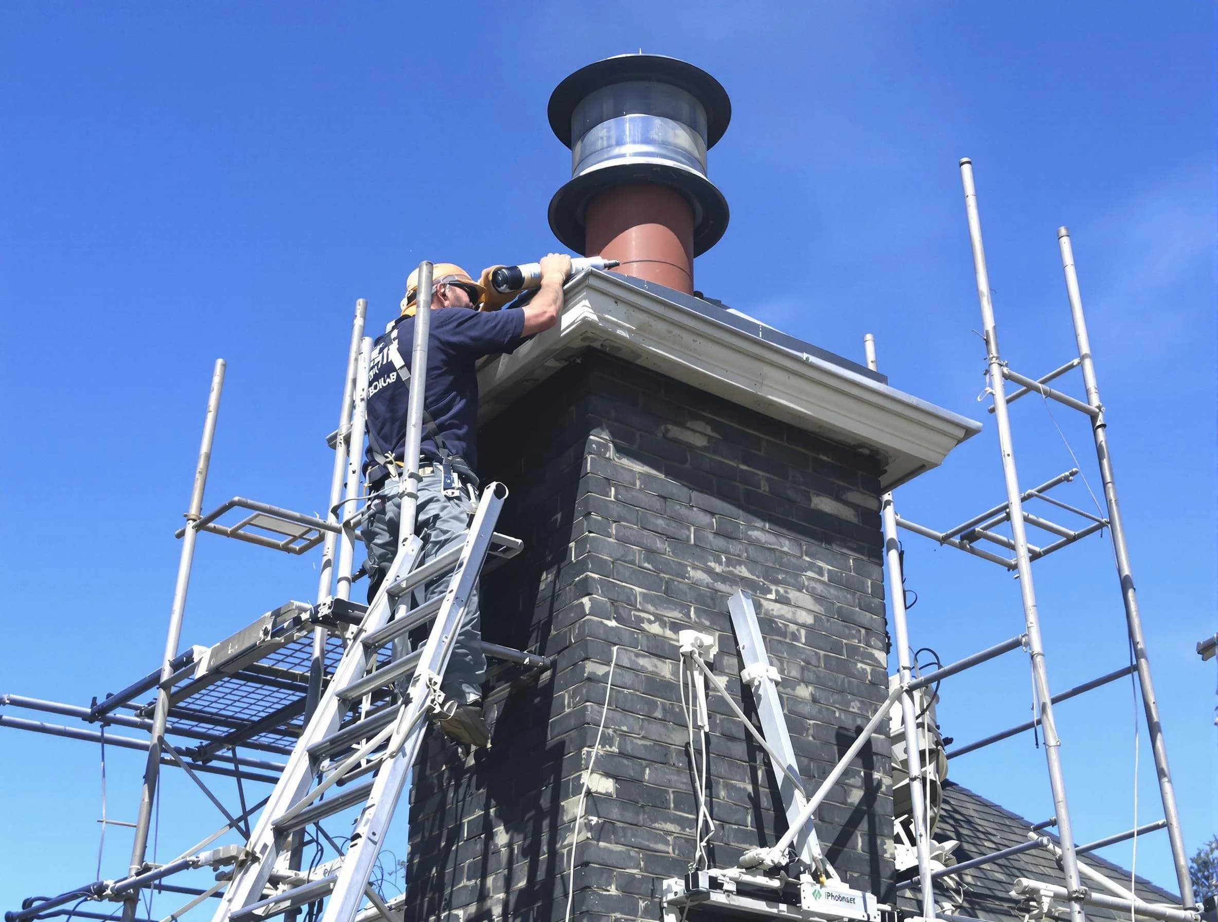 Sturdy chimney crown finished by Druid Hills Chimney Sweep in Druid Hills, GA