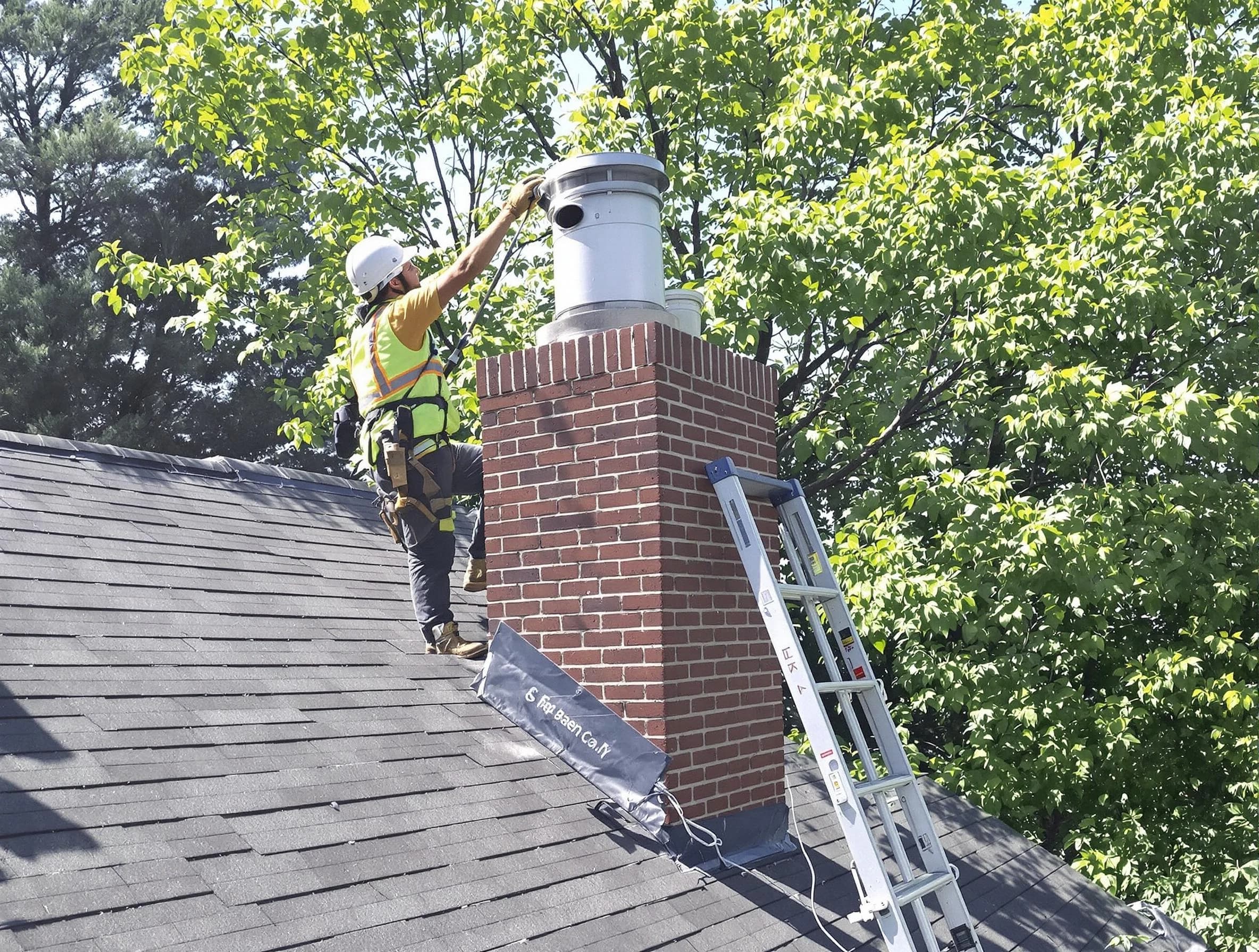 Chimney liner inspection by Druid Hills Chimney Sweep in Druid Hills, GA