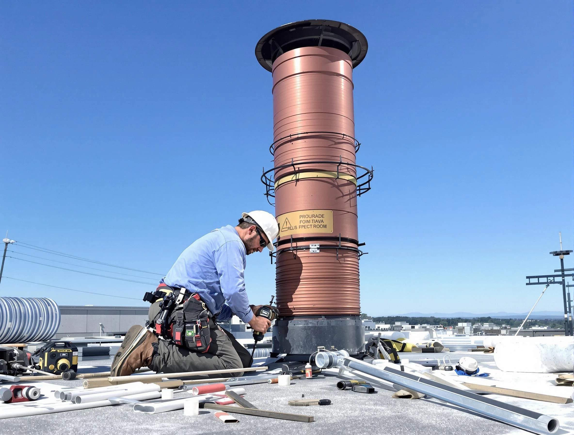 Installed chimney liner by Druid Hills Chimney Sweep in Druid Hills, GA