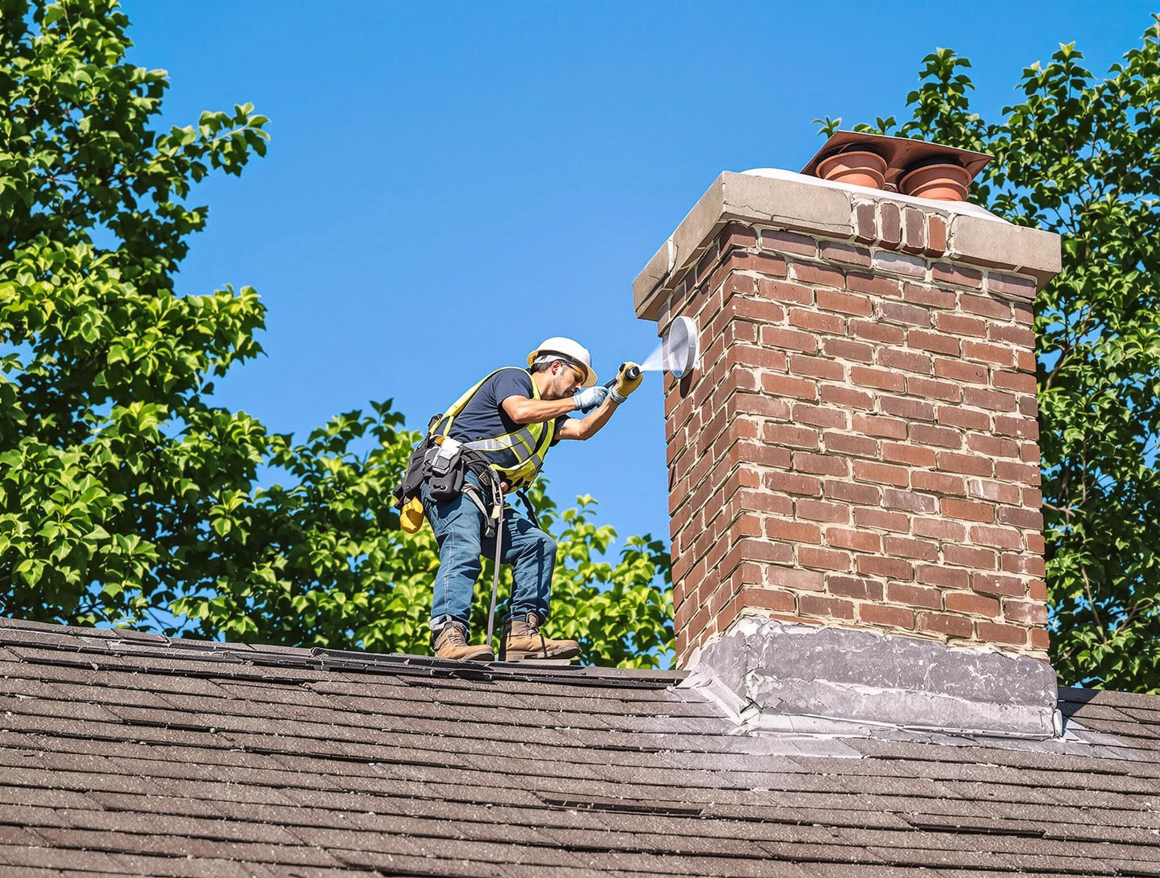 Druid Hills Chimney Sweep performing an inspection with advanced tools in Druid Hills, GA