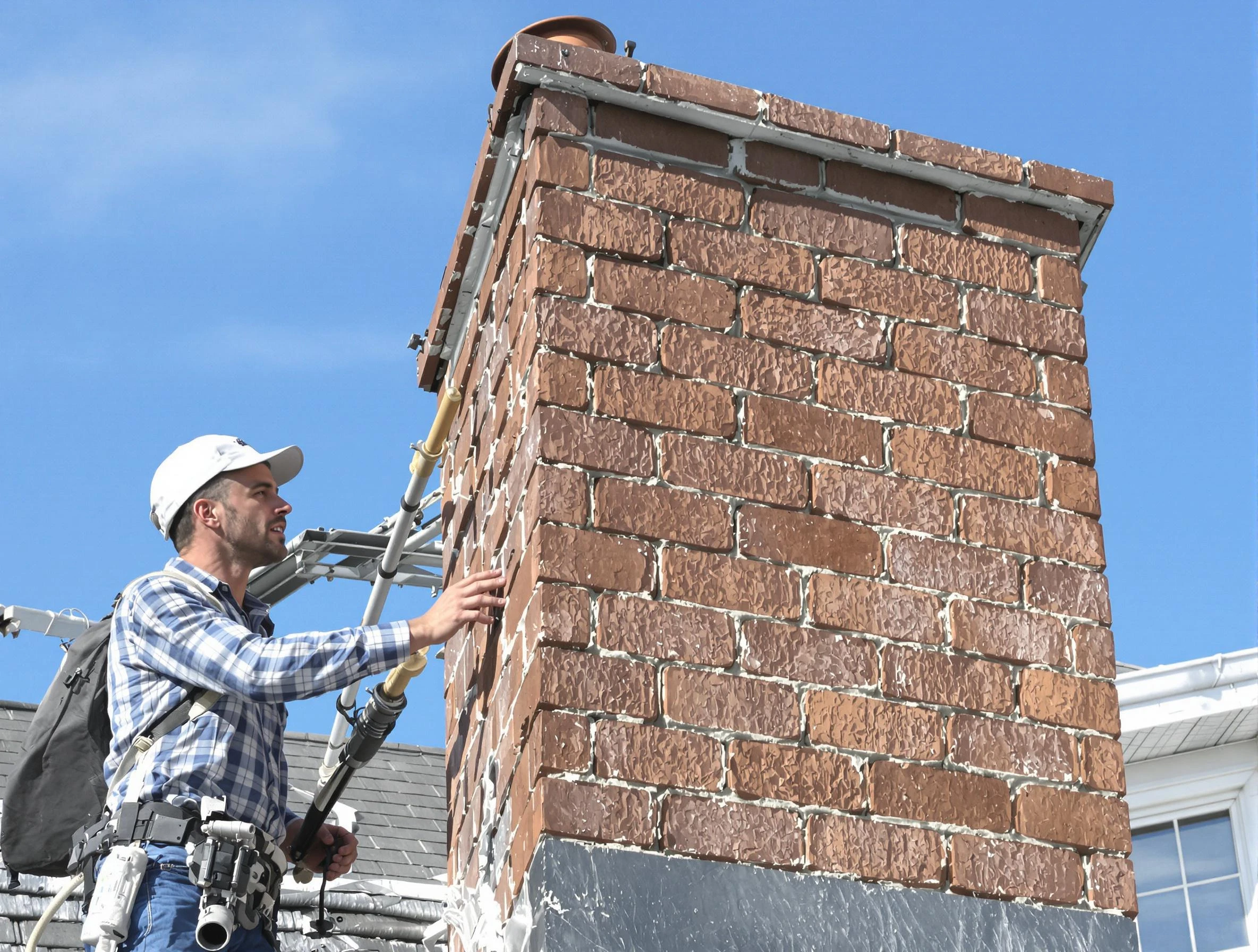 Brickwork for a chimney rebuild by Druid Hills Chimney Sweep in Druid Hills, GA