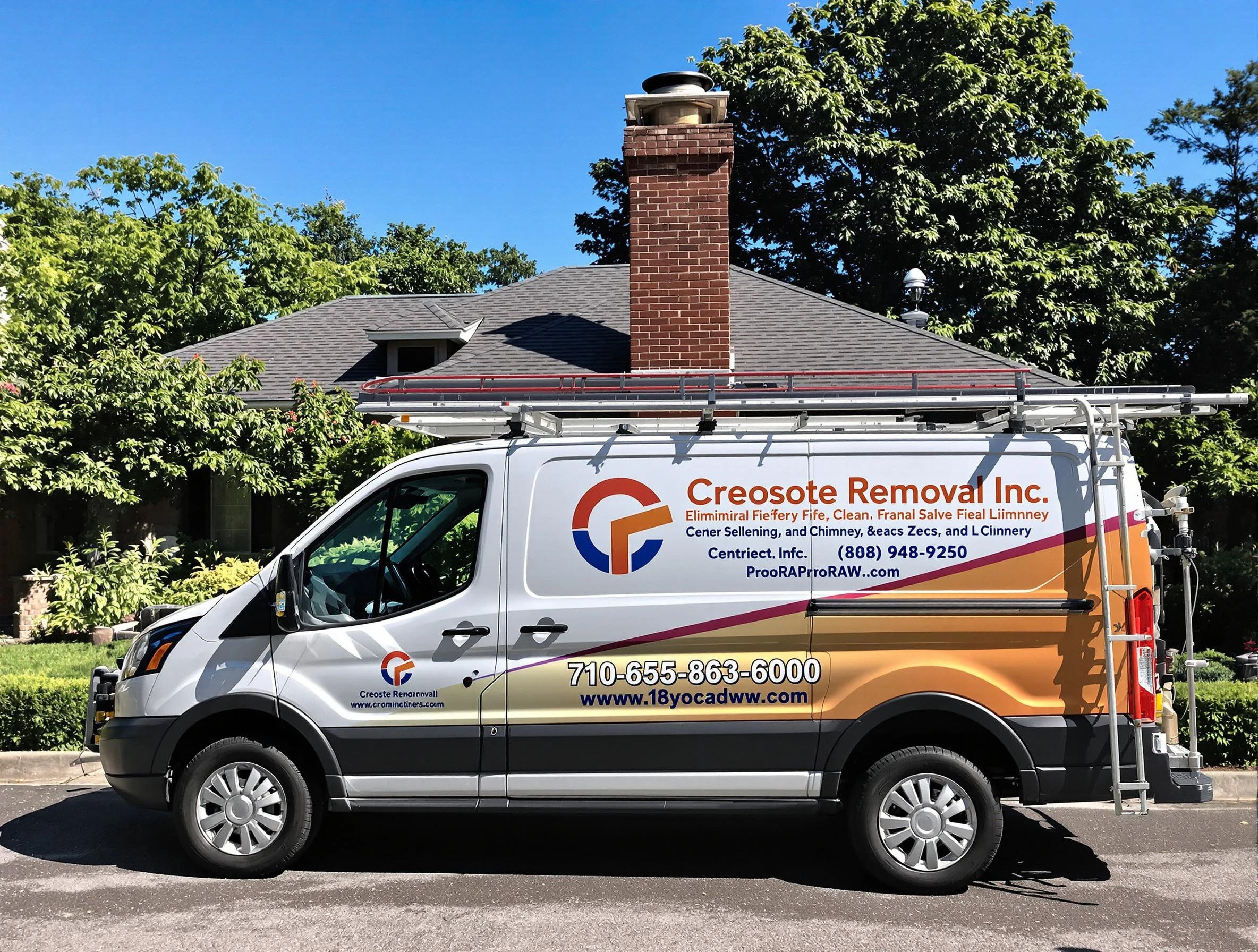 Druid Hills Chimney Sweep technician removing creosote safely in Druid Hills, GA