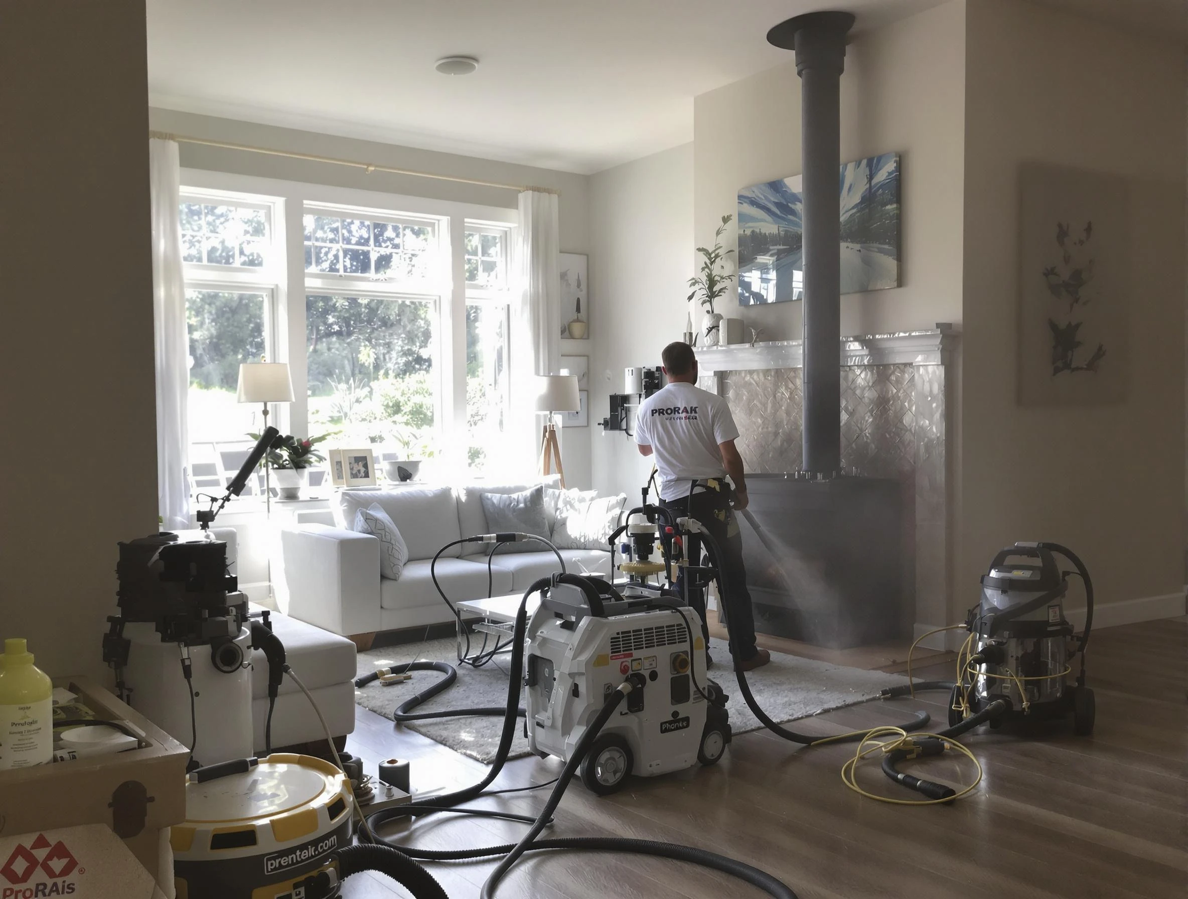 Soot removal service by Druid Hills Chimney Sweep for a fireplace in Druid Hills, GA